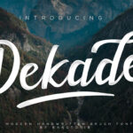 Dekade Font Poster 1