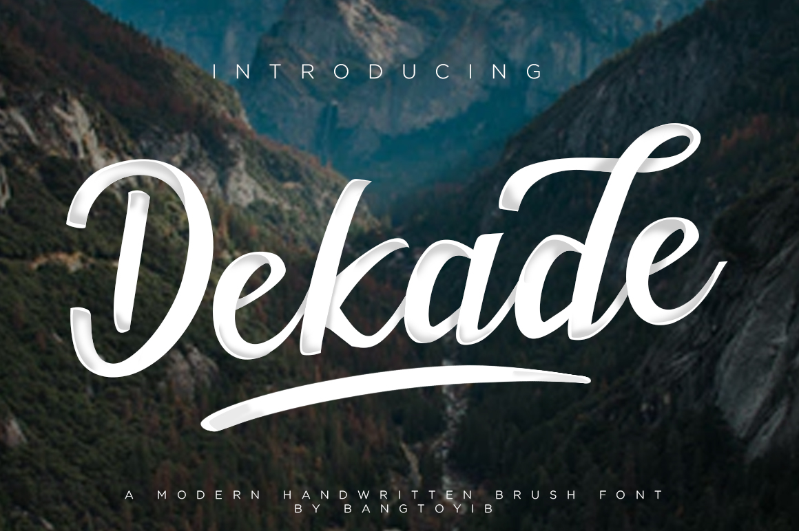 Dekade Font Poster 1