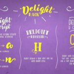 Delight Font Poster 3