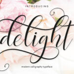 Delight Script Font Poster 11