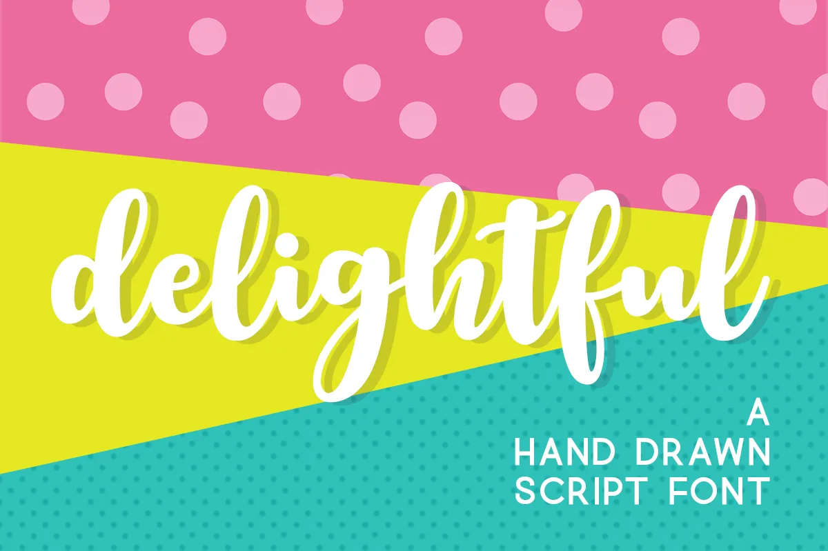 Delightful Font Delightful Font Poster 1