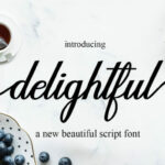 Delightful Script Font Poster 1