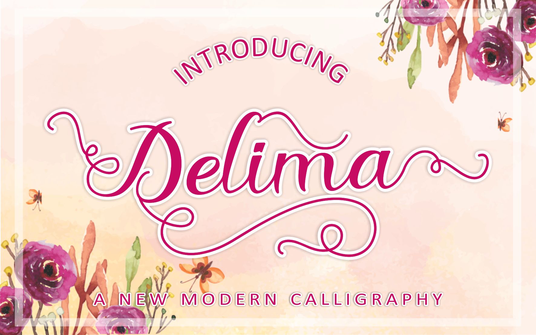 Delima Font Poster 1