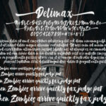 Delimax Font Poster 6