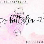 Delisha Script Font Poster 12