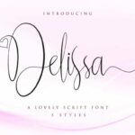 Delissa Script Font Poster 1
