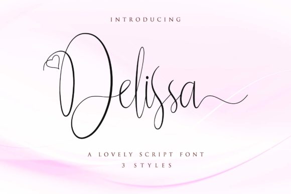 Delissa Script Font Poster 1