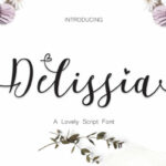 Delissia Script Font Poster 1
