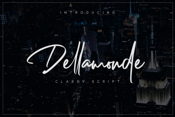 Dellamonde Script Font Poster 1