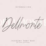 Dellmonte Duo Font Poster 1