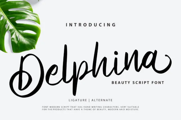 Delphina Font Delphina Font Poster 1