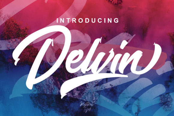 Delvin Font Poster 1