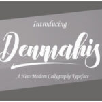 Denmahis Script Font Poster 1