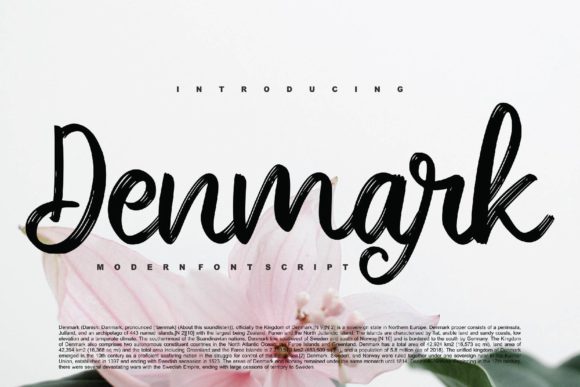 Denmark Font Poster 1