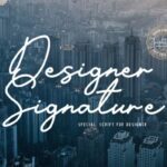 Designer Signature Font Poster 1