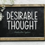 Desirable Thought Font Poster 1