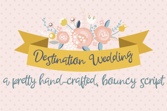 Destination Wedding Font Poster 1