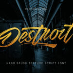 Destroit Font Poster 1