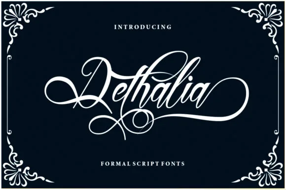 Dethalia Font Dethalia Font Poster 1