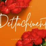 Dettachment Font Poster 1