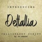 Dettallia Font Poster 1