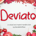 Deviato Font Poster 1