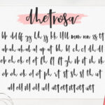 Dhetrosa Script Font Poster 2