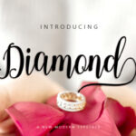 Diamond Font Poster 1