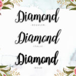 Diamond Font Poster 6