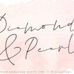 Diamonds & Pearls Font Poster 1