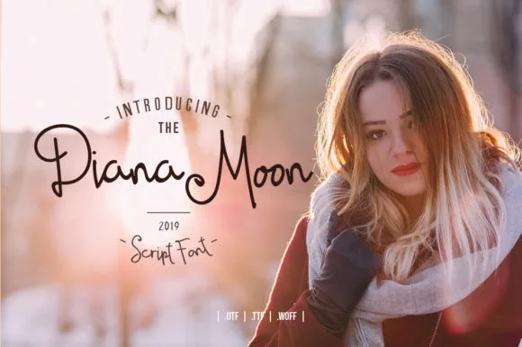 Diana Moon Font Diana Moon Font Poster 1