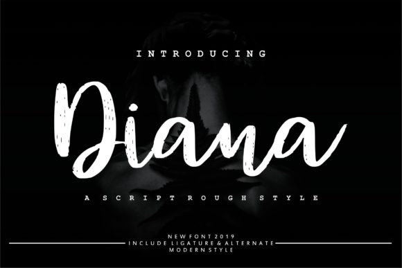 Diana Rough Font Poster 1