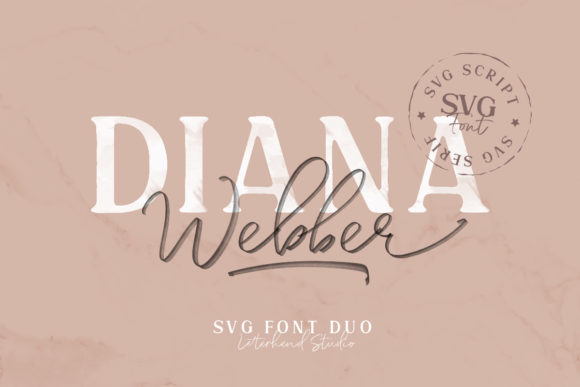 Diana Webber Family Font Poster 1