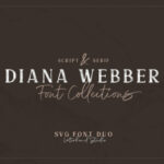 Diana Webber Family Font Poster 2