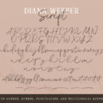 Diana Webber Family Font Poster 13