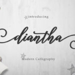 Diantha Script Font Poster 1