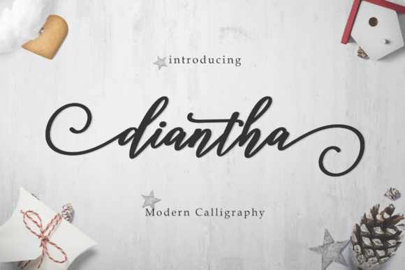 Diantha Script Font Poster 1