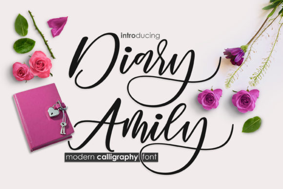 Diary Amily Font Poster 1