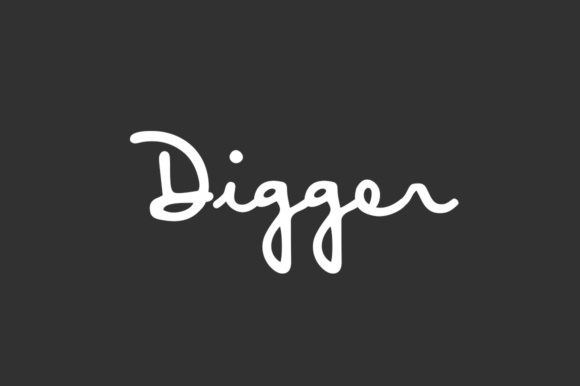 Digger Script Font Poster 1