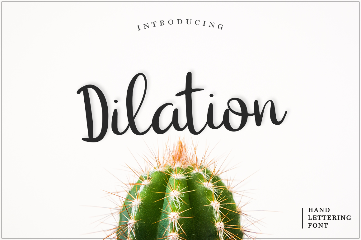 Dilation Font Poster 1