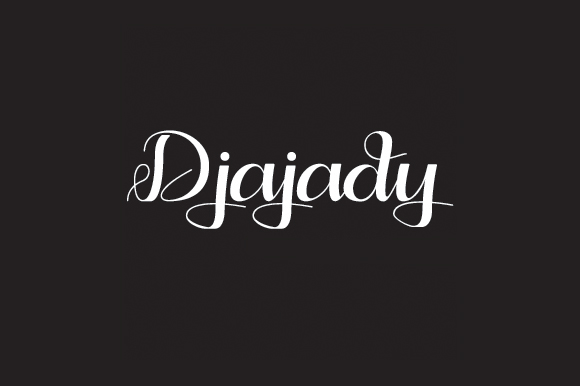 Djajady Font Poster 1