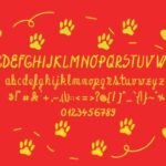 Dog Glitter Font Poster 3