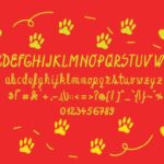 Dog Glitter Font Poster 3