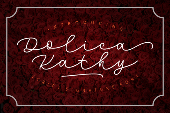 Dolica Kathy Font Dolica Kathy Font Poster 1