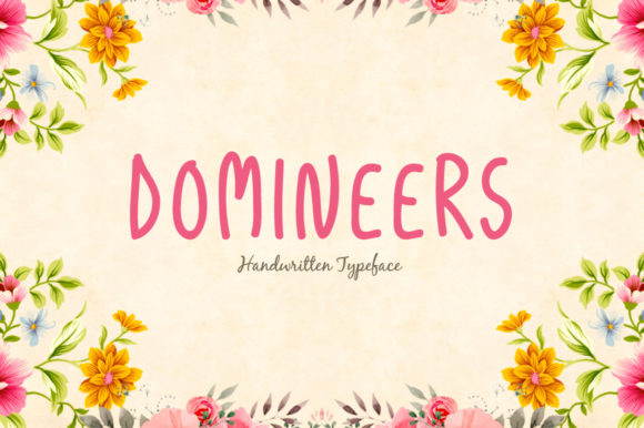 Domineers Font Poster 1