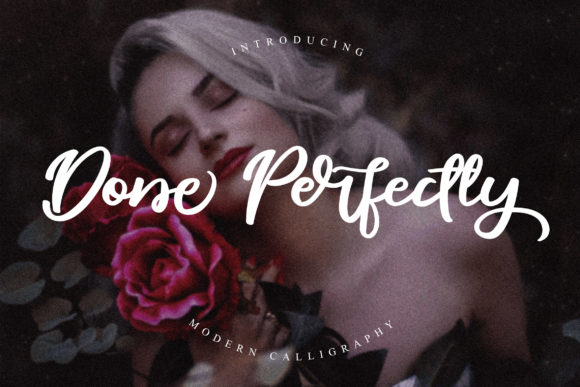 Done Perfectly Font Poster 1