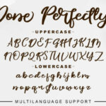 Done Perfectly Font Poster 4