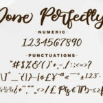 Done Perfectly Font Poster 5