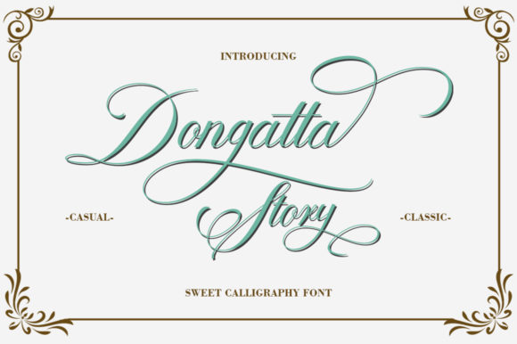 Dongatta Story Font Poster 1