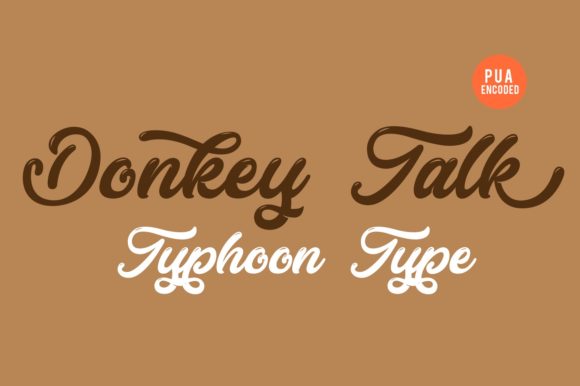 Donkey Talk Font Poster 1